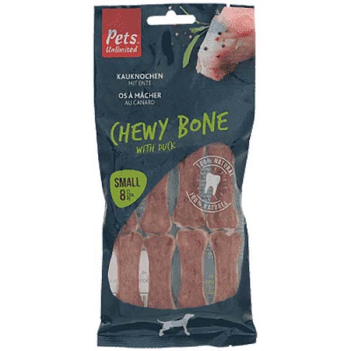 Pets Unlimited Chewy Bones Duck Small 8pc 80g